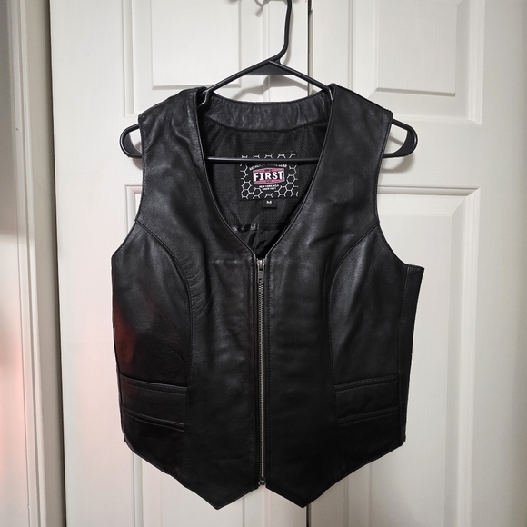 First Mfg Co. Jackets & Blazers - First Manufacturing Savannah Women's Motorcycle Vest Med